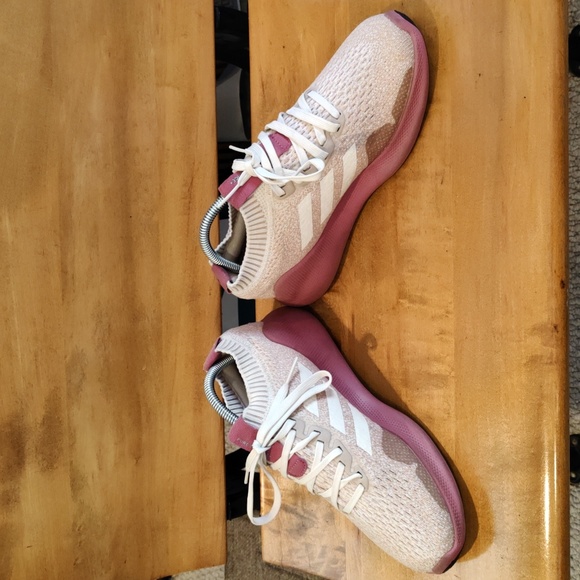 Adidas Pure Bounce running shoes pinks and white size 8.5 - Picture 3 of 12